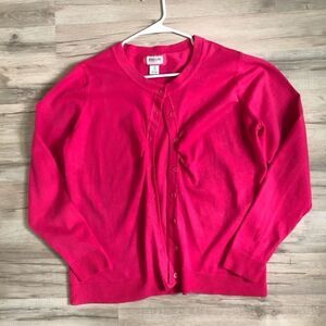 Motherhood Maternity Pink Cardigan Sweater Size M
